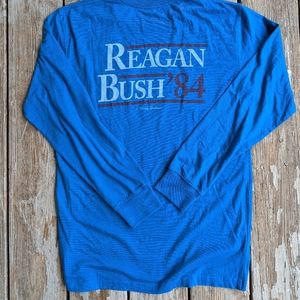 SOLD***Vintage 84 Reagan and Bush Long Sleeve shirt